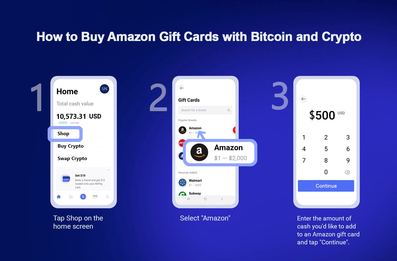 bitpay amazon gift card