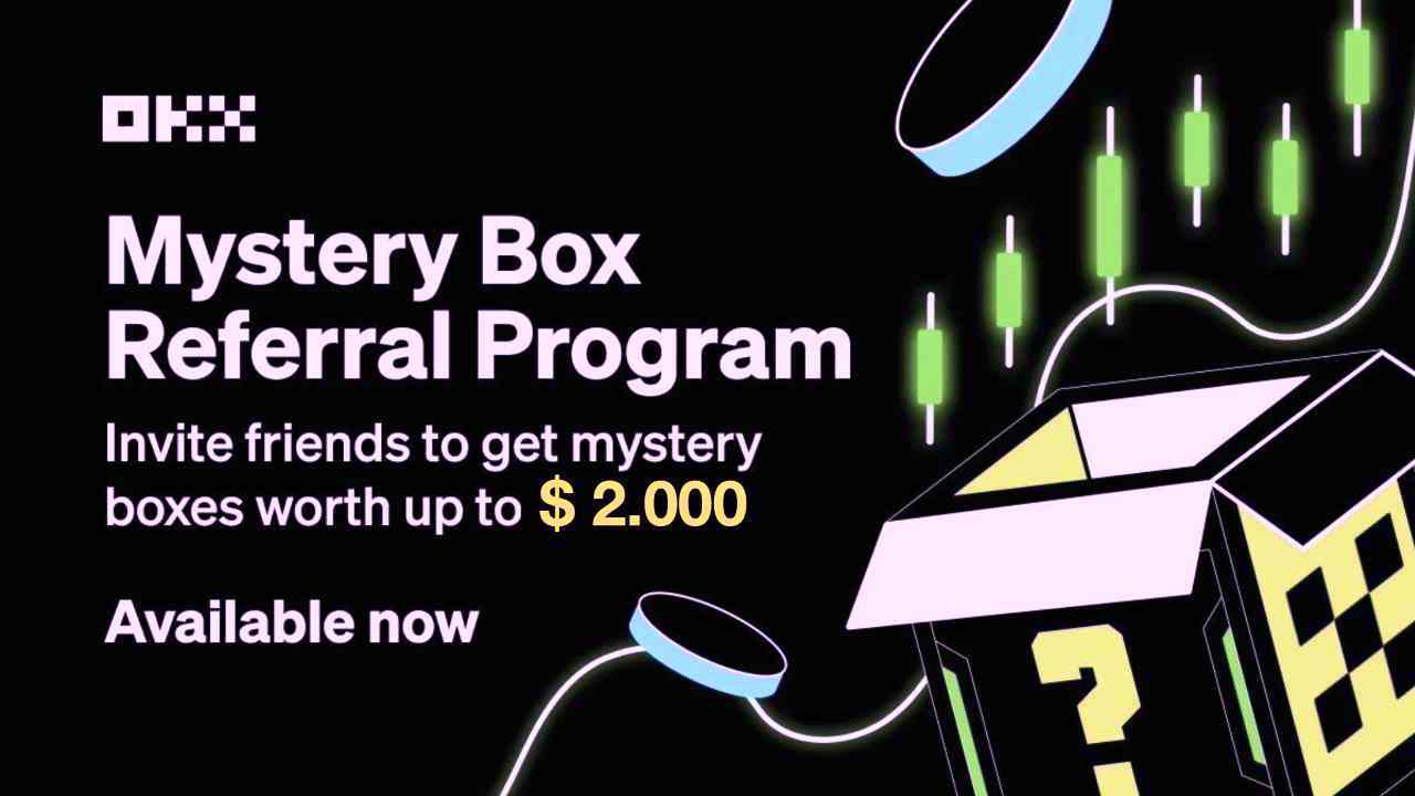 OKX Mistery box promo fino 2000 dolalri